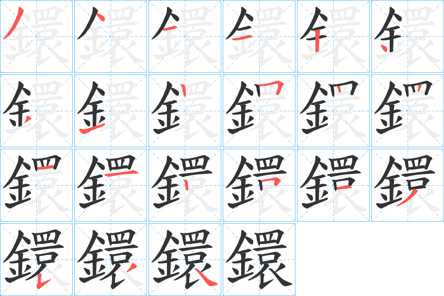 鐶的笔顺