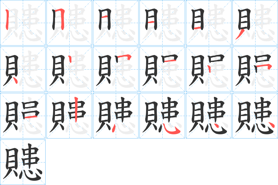 贃的笔顺