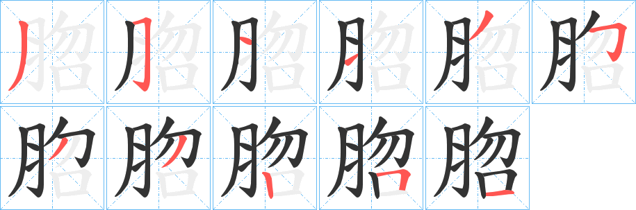 脗的笔顺