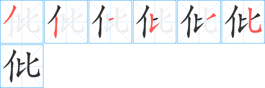 仳的笔顺