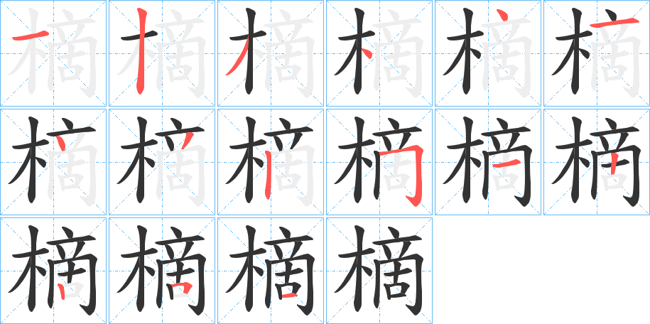 樀的笔顺
