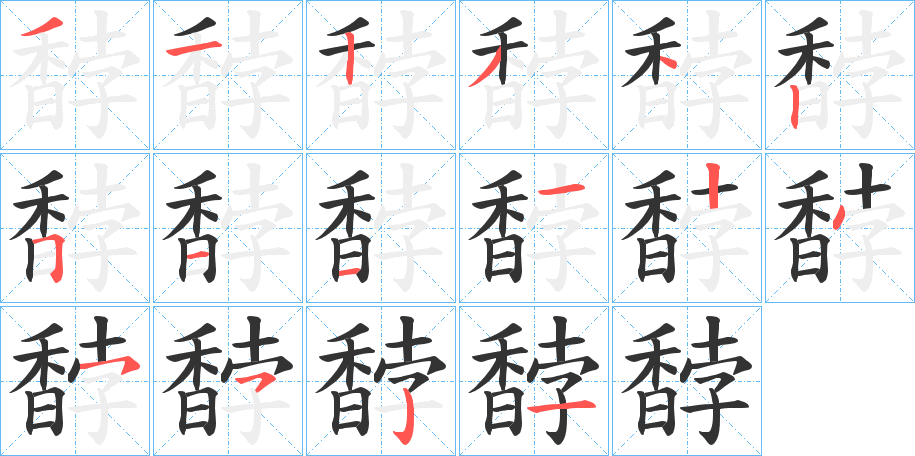 馞的笔顺
