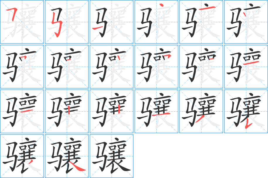 骧的笔顺