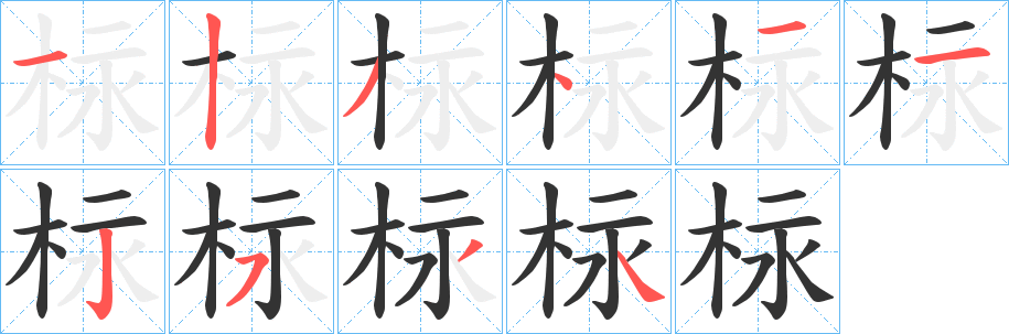 柡的笔顺