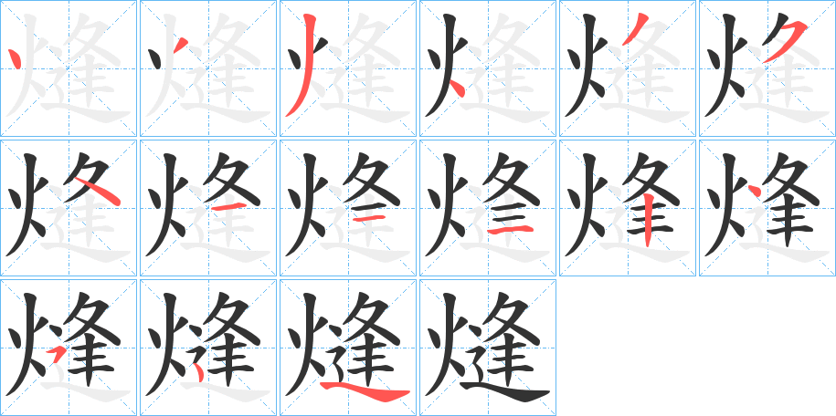 熢的笔顺