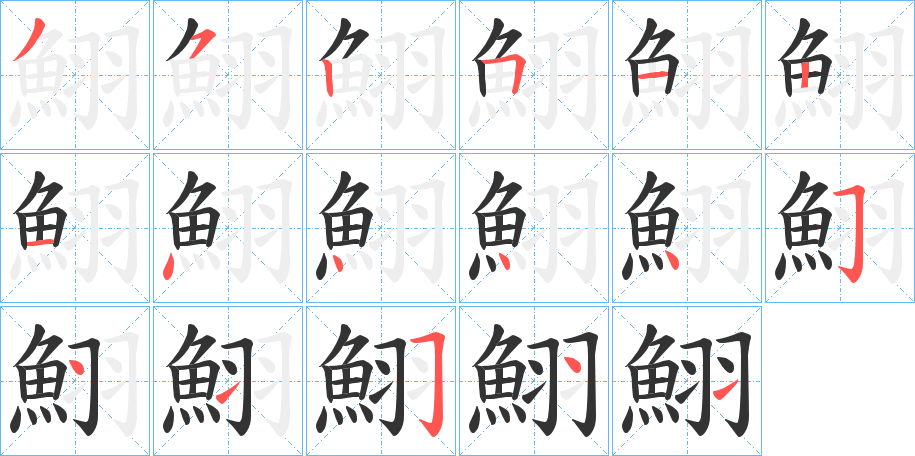 鮙的笔顺