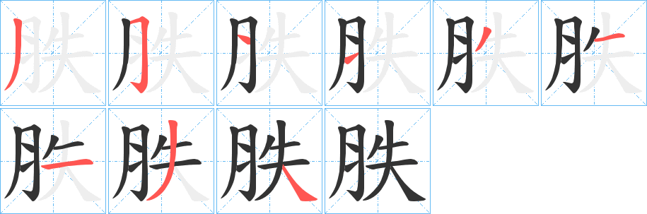 胅的笔顺