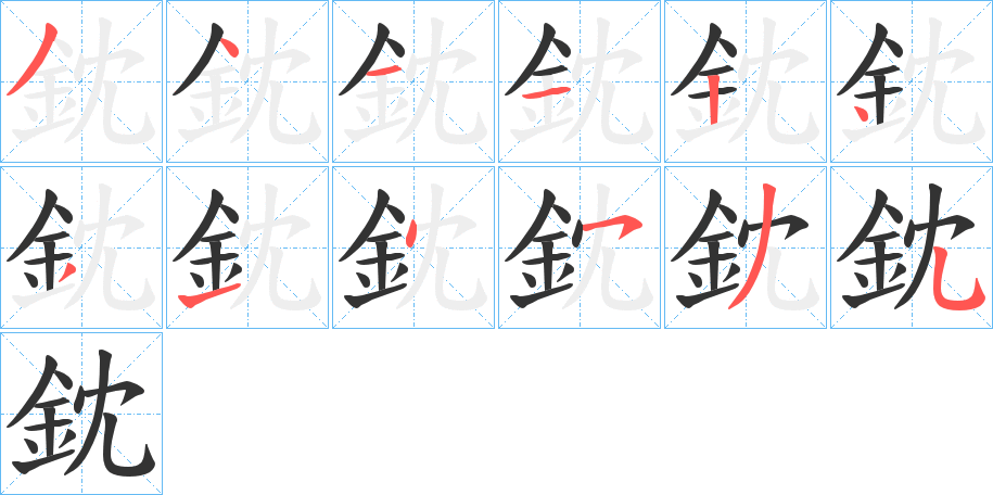 鈂的笔顺