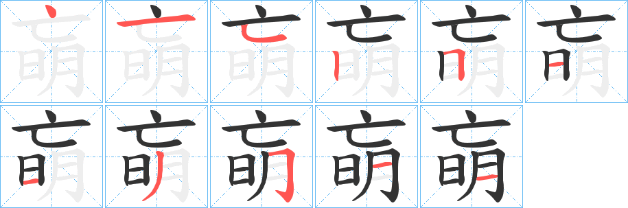 朚的笔顺