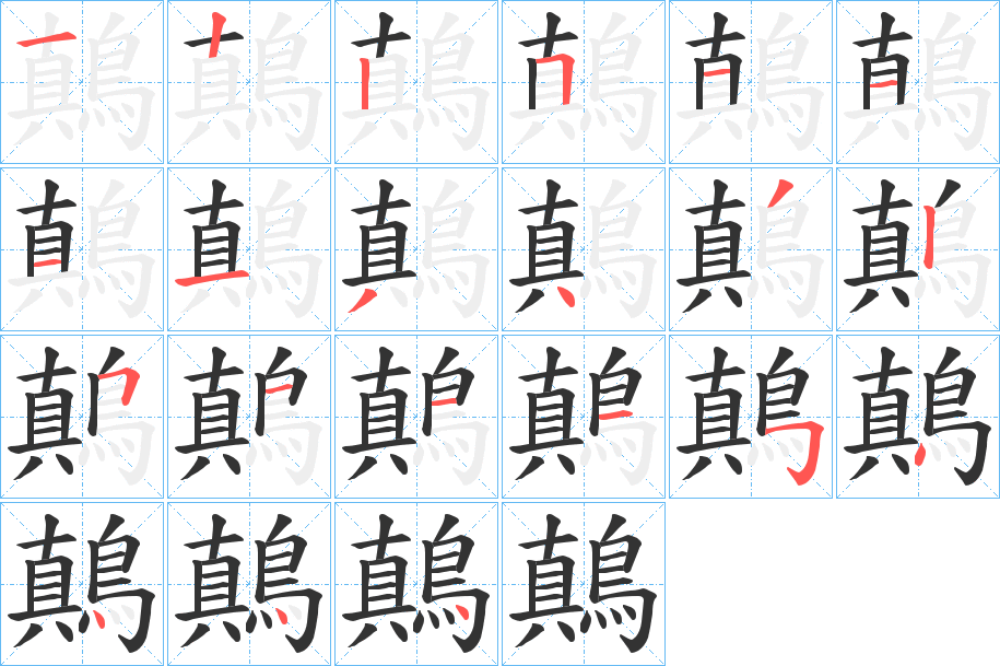 鷏的笔顺