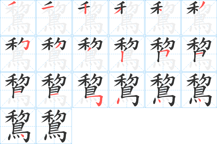 鵹的笔顺