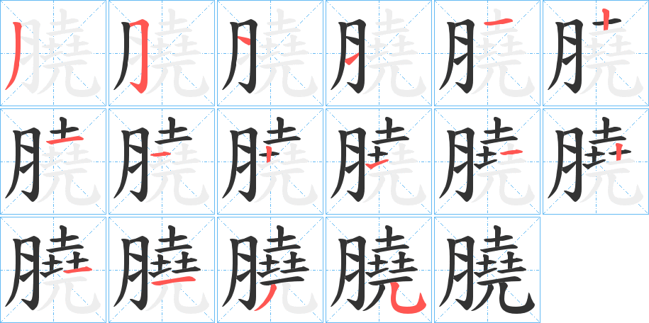 膮的笔顺