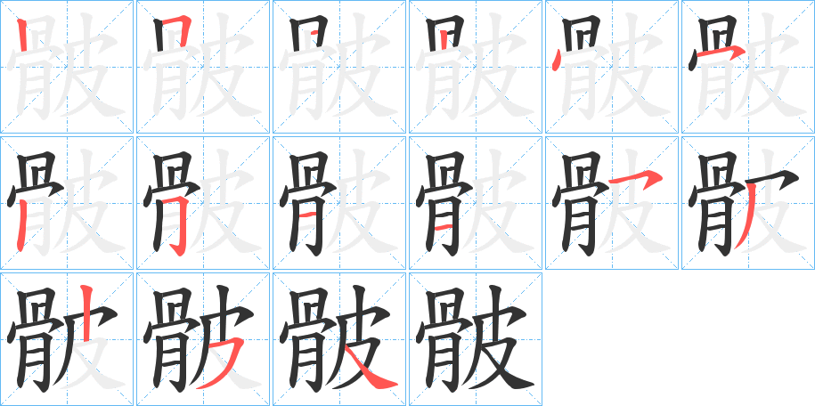 骳的笔顺