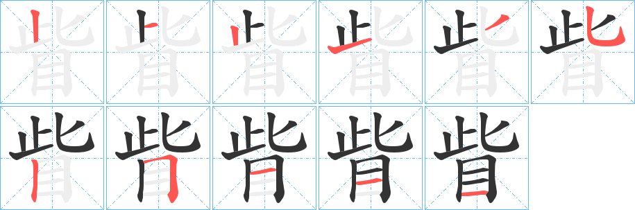 眥的笔顺