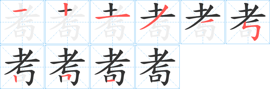耉的笔顺