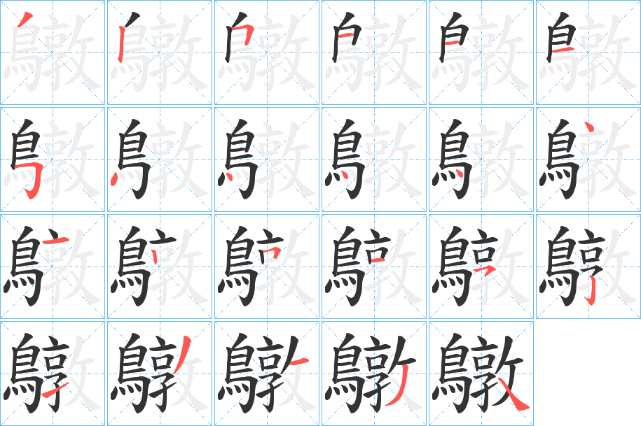 鷻的笔顺