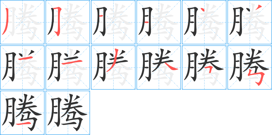 腾的笔顺