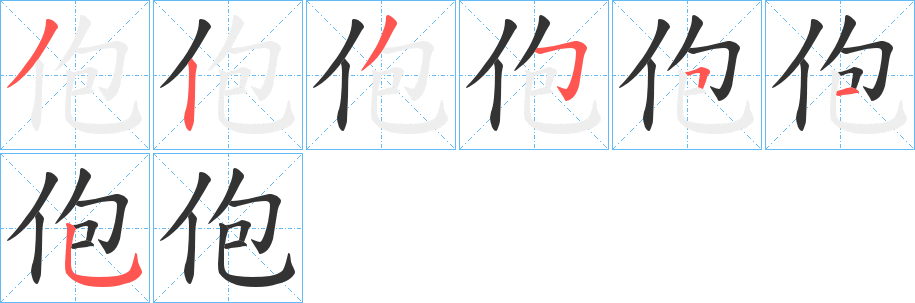 佨的笔顺
