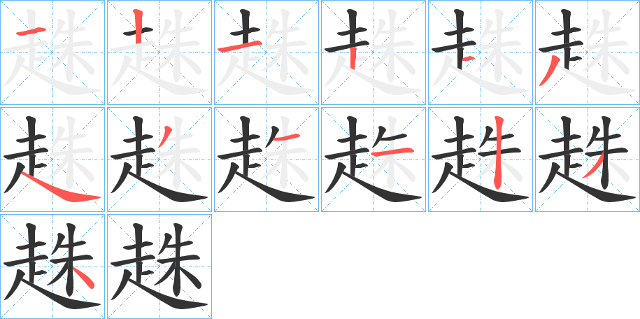 趎的笔顺
