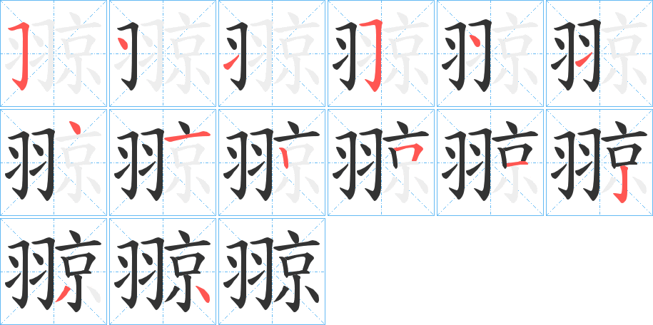 翞的笔顺