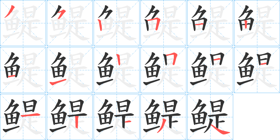 鳀的笔顺