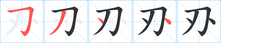 刅的笔顺