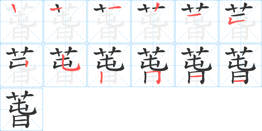 萅的笔顺
