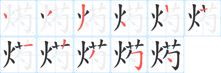 烵的笔顺