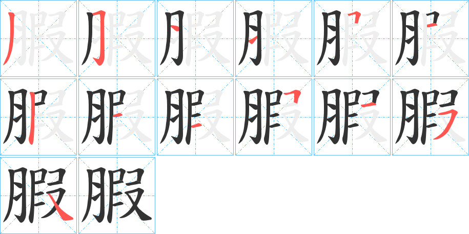 腵的笔顺