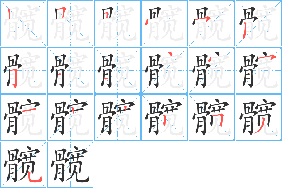 髋的笔顺