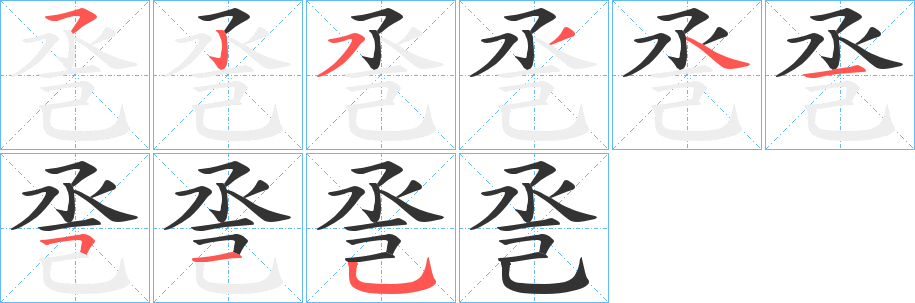 巹的笔顺