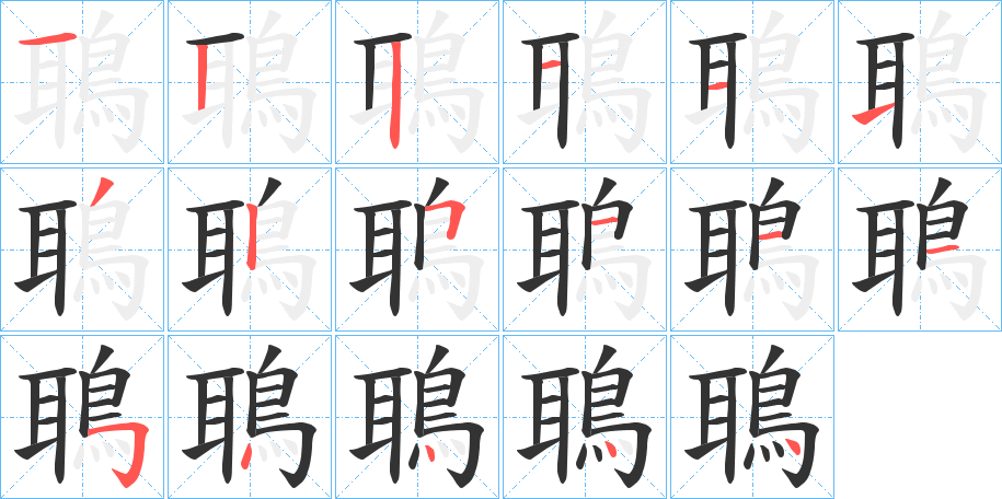 鵈的笔顺