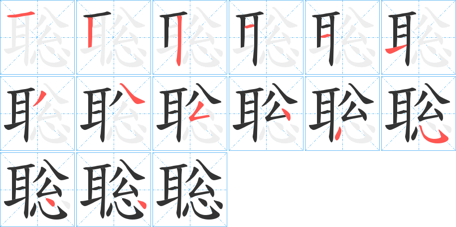 聡的笔顺