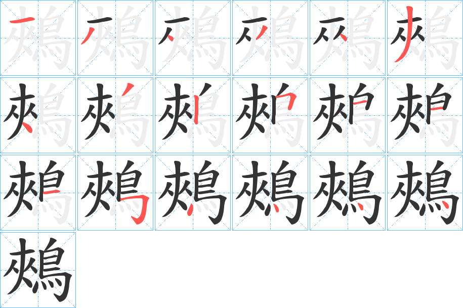 鵊的笔顺