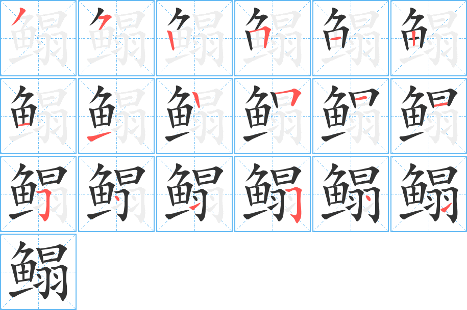 鳎的笔顺
