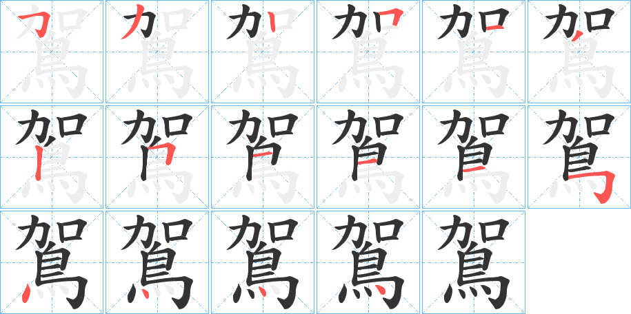 鴐的笔顺