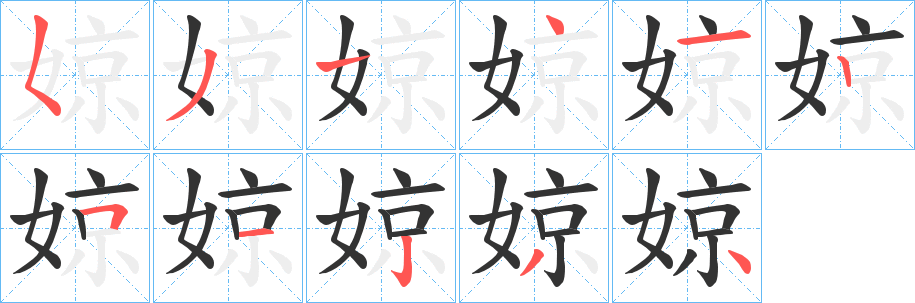 婛的笔顺