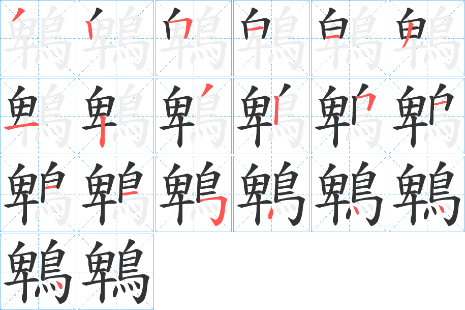 鵯的笔顺