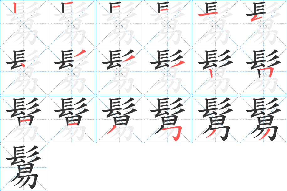 鬄的笔顺