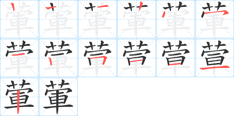 葷的笔顺